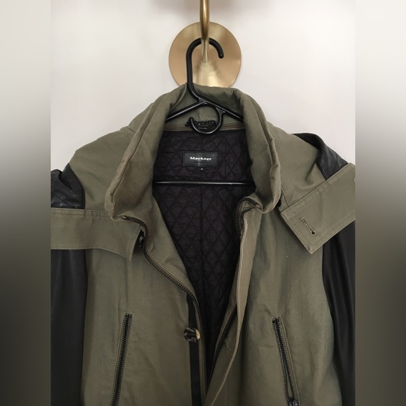 Men’s Mackage Cotton Leather parka - Picture 2 of 5